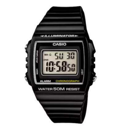 Casio General W-215H-1AV Black Strap Classic Digital Men's Watch 